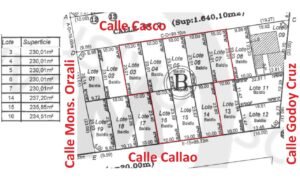 Venta lote de 230m2 en loteo Marini de Las Heras.U$D 14.500