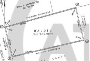 Vende Lote: 450 m2,Tabanera 3067, 6ta Sección, Ciudad. U$D 57.000.