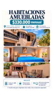 ZEBALLOS Ofrece en Alquiler habitacion amoblada en Godoy Cruz.$330.000.- contrato mínimo x 6 meses,